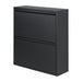 Schoenenkast BILLY 2 Staal Zwart 75x22.5x77.5cm Spinder Design-Opbergkasten-Spinder