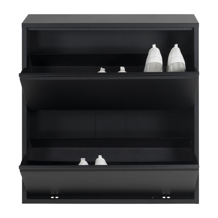 Schoenenkast BILLY 2 Staal Zwart 75x22.5x77.5cm Spinder Design-Opbergkasten-Spinder