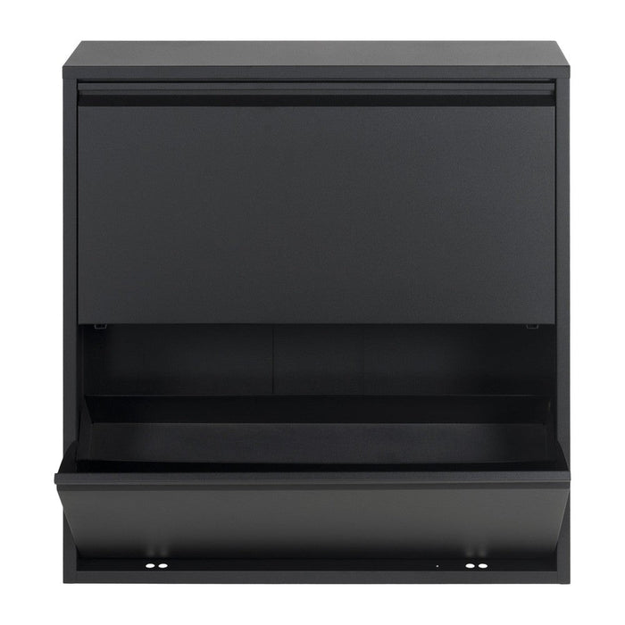 Schoenenkast BILLY 2 Staal Zwart 75x22.5x77.5cm Spinder Design-Opbergkasten-Spinder