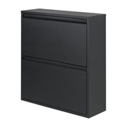 Schoenenkast BILLY 2 Staal Zwart 75x22.5x77.5cm Spinder Design-Schoenenrekken-Spinder
