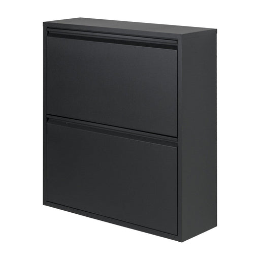 Schoenenkast BILLY 2 Staal Zwart 75x22.5x77.5cm Spinder Design-Schoenenrekken-Spinder