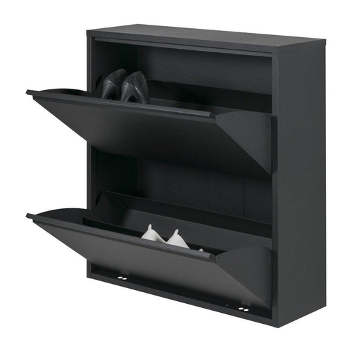 Schoenenkast BILLY 2 Staal Zwart 75x22.5x77.5cm Spinder Design-Schoenenrekken-Spinder