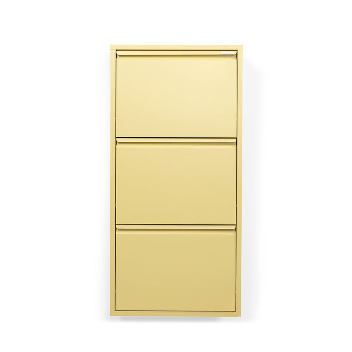 Schoenenkast BILLY 3 Staal Butter Yellow 50x15x103cm Spinder Design-Schoenenrekken-Spinder