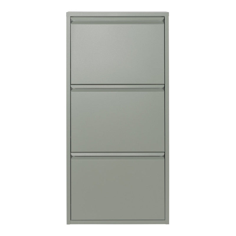 Schoenenkast BILLY 3 Staal Dusty Green 50x15x103cm Spinder Design-Schoenenrekken-Spinder
