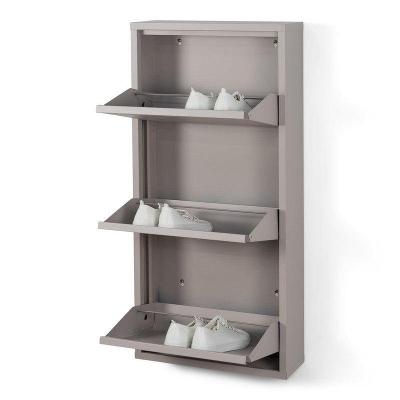 Schoenenkast BILLY 3 Staal Silky Taupe 50x15x103cm Spinder Design-Schoenenrekken-Spinder