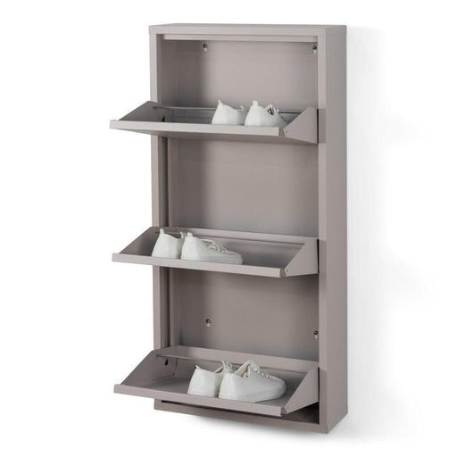Schoenenkast BILLY 3 Staal Silky Taupe 50x15x103cm Spinder Design-Schoenenrekken-Spinder