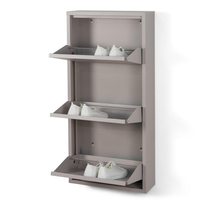 Schoenenkast BILLY 3 Staal Silky Taupe 50x15x103cm Spinder Design-Schoenenrekken-Spinder