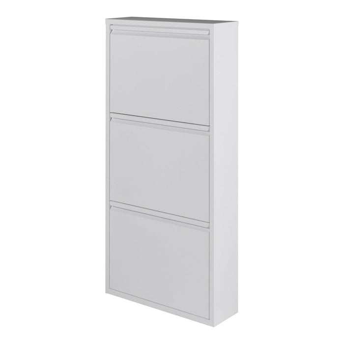 Schoenenkast BILLY 3 Staal Wit 50x15x103cm Spinder Design-Opbergkasten-Spinder