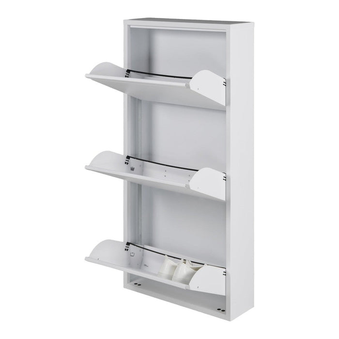 Schoenenkast BILLY 3 Staal Wit 50x15x103cm Spinder Design-Opbergkasten-Spinder