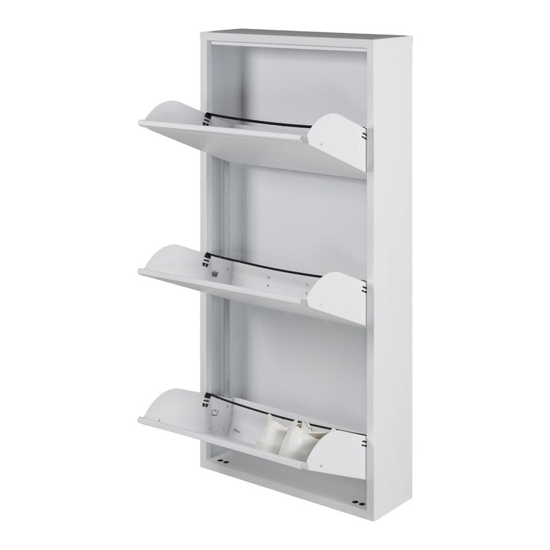 Schoenenkast BILLY 3 Staal Wit 50x15x103cm Spinder Design-Schoenenrekken-Spinder