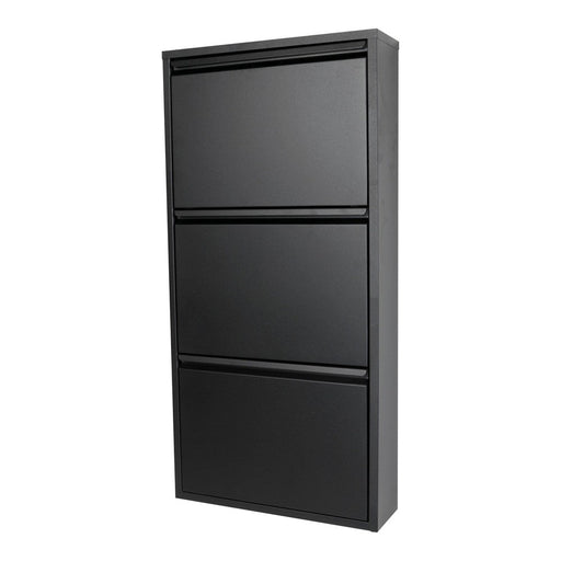 Schoenenkast BILLY 3 Staal Zwart 50x15x103cm Spinder Design-Schoenenrekken-Spinder