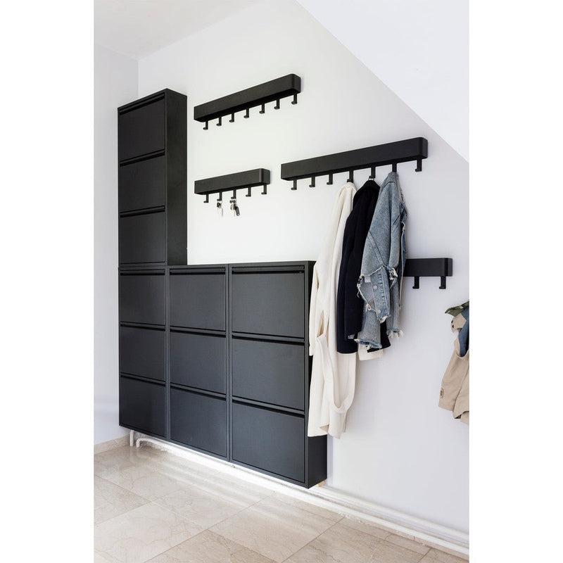 Schoenenkast BILLY 3 Staal Zwart 50x15x103cm Spinder Design-Schoenenrekken-Spinder