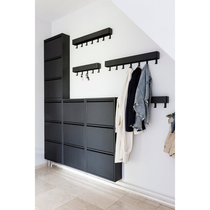 Schoenenkast BILLY 3 Staal Zwart 50x15x103cm Spinder Design-Schoenenrekken-Spinder