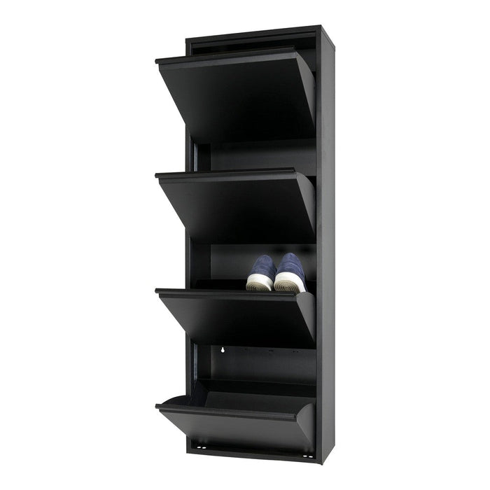 Schoenenkast BILLY 4 Staal Zwart 50x22x150cm Spinder Design-Schoenenrekken-Spinder