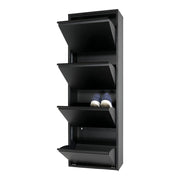 Schoenenkast BILLY 4 Staal Zwart 50x22x150cm Spinder Design-Schoenenrekken-Spinder