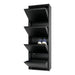 Schoenenkast BILLY 4 Staal Zwart 50x22x150cm Spinder Design-Schoenenrekken-Spinder