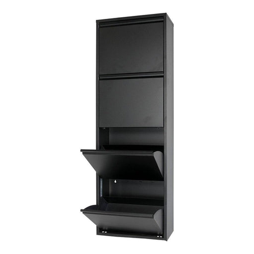 Schoenenkast BILLY 4 Staal Zwart 50x22x150cm Spinder Design-Schoenenrekken-Spinder