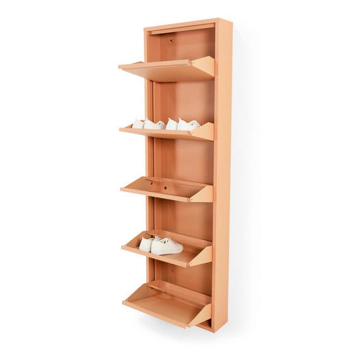 Schoenenkast BILLY 5 Staal Clay Terra 50x15x169cm Spinder Design-Schoenenrekken-Spinder