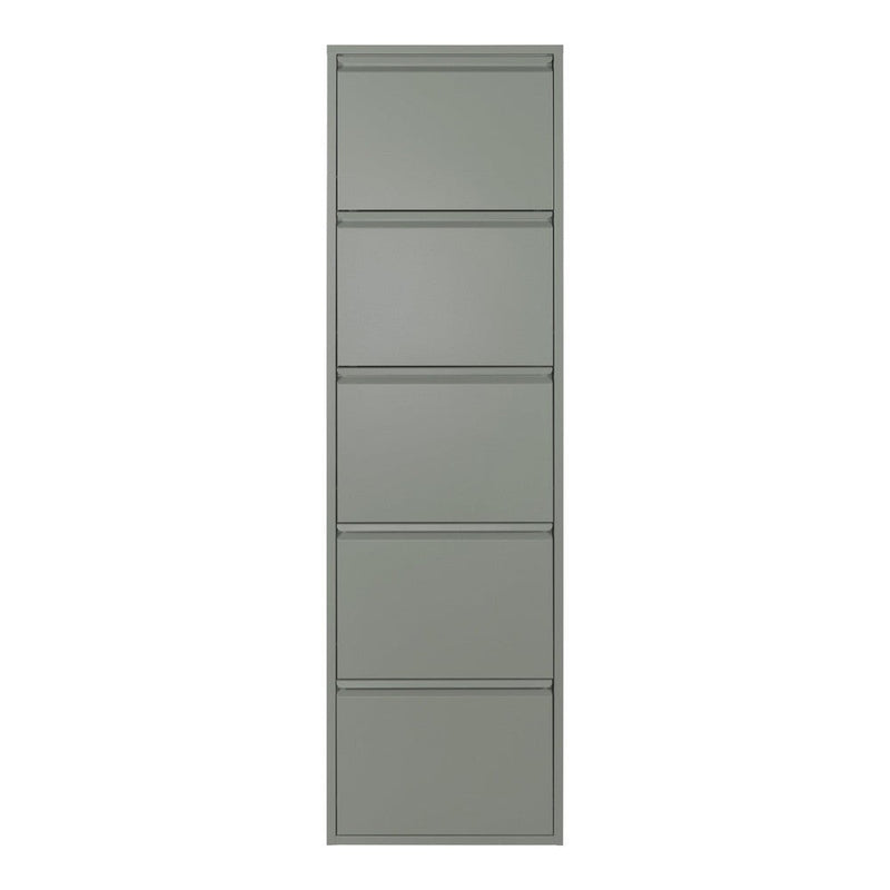 Schoenenkast BILLY 5 Staal Dusty Green 50x15x169cm Spinder Design-Schoenenrekken-Spinder