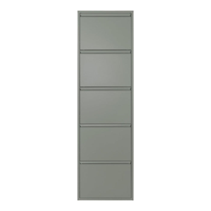 Schoenenkast BILLY 5 Staal Dusty Green 50x15x169cm Spinder Design-Schoenenrekken-Spinder