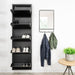 Schoenenkast BILLY 5 Staal Zwart 50x15x169cm Spinder Design-Opbergkasten-Spinder