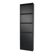 Schoenenkast BILLY 5 Staal Zwart 50x15x169cm Spinder Design-Schoenenrekken-Spinder