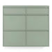 Schoenenkast BILLY 6 Staal Dusty Green 98x15x86cm Spinder Design-Schoenenrekken-Spinder