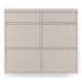 Schoenenkast BILLY 6 Staal Silky Taupe 98x15x86cm Spinder Design-Schoenenrekken-Spinder