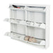 Schoenenkast BILLY 6 Staal Wit 98x15x86cm Spinder Design-Opbergkasten-Spinder