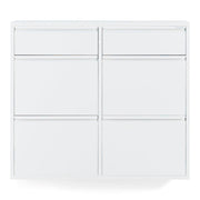 Schoenenkast BILLY 6 Staal Wit 98x15x86cm Spinder Design-Schoenenrekken-Spinder
