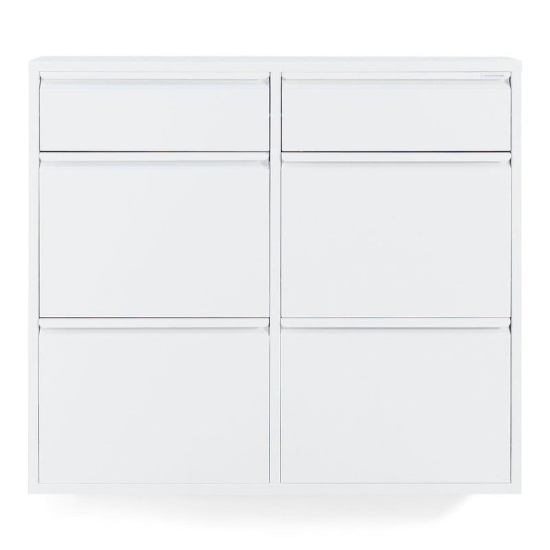 Schoenenkast BILLY 6 Staal Wit 98x15x86cm Spinder Design-Schoenenrekken-Spinder