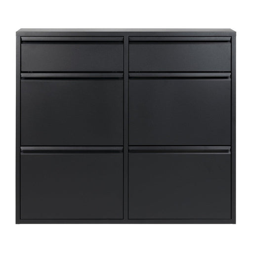 Schoenenkast BILLY 6 Staal Zwart 98x15x86cm Spinder Design-Schoenenrekken-Spinder