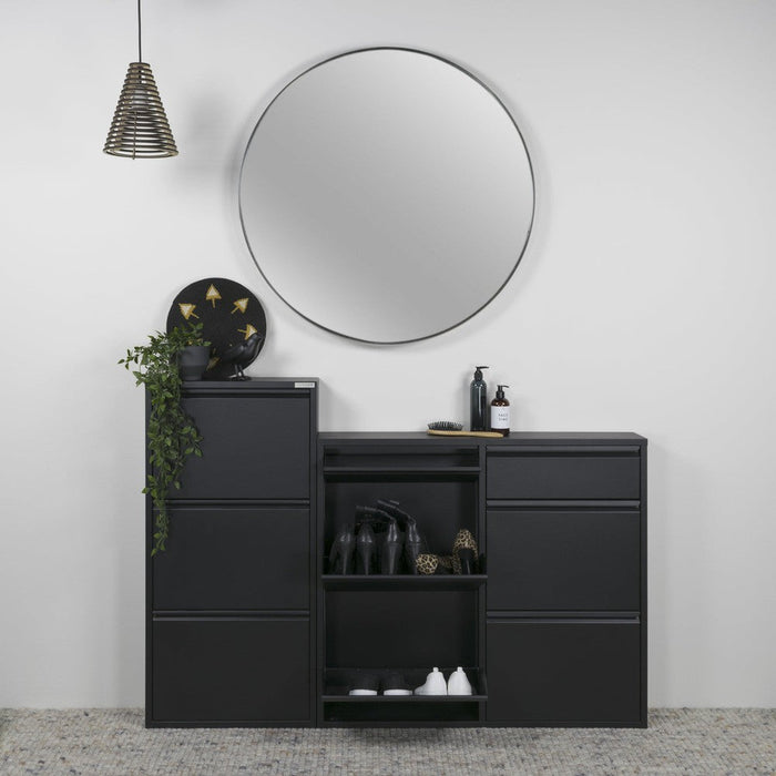 Schoenenkast BILLY 6 Staal Zwart 98x15x86cm Spinder Design-Schoenenrekken-Spinder
