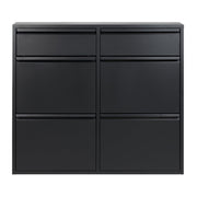 Schoenenkast BILLY 6 Staal Zwart 98x15x86cm Spinder Design-Schoenenrekken-Spinder