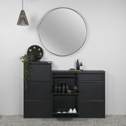 Schoenenkast BILLY 6 Staal Zwart 98x15x86cm Spinder Design-Schoenenrekken-Spinder