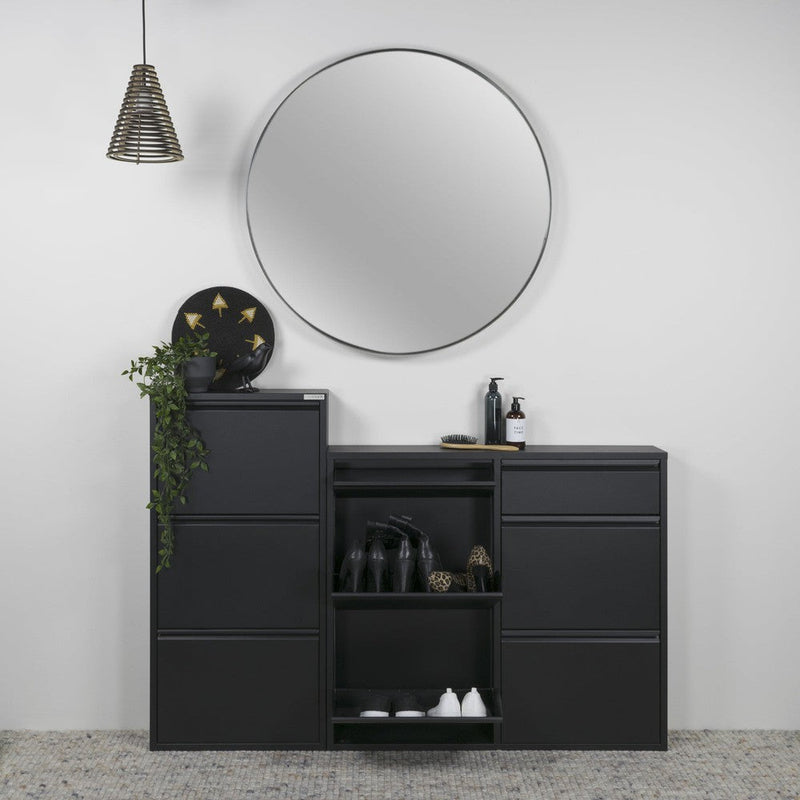 Schoenenkast BILLY 6 Staal Zwart 98x15x86cm Spinder Design-Schoenenrekken-Spinder