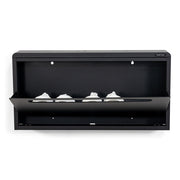 Schoenenkast MARIO Staal Zwart 75.1x12.6x37.7cm Spinder Design-Schoenenrekken-Spinder