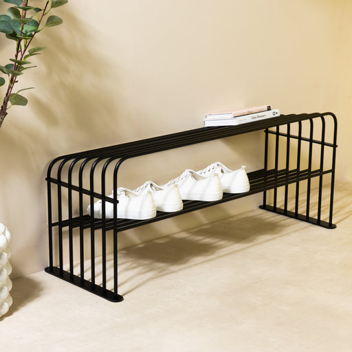 Schoenenrek GRID 100 Staal Zwart 100x34x40.5cm Spinder Design-Opbergkasten-Spinder