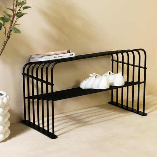 Schoenenrek GRID 70 Staal Zwart 70x34x40.5cm Spinder Design-Opbergkasten-Spinder