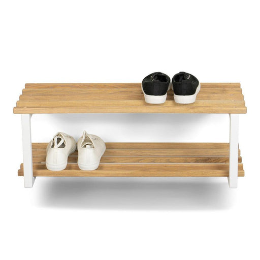 Schoenenrek MARCO Staal Wit Eiken 71x34x26cm Spinder Design-Schoenenrekken-Spinder