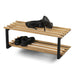 Schoenenrek MARCO Staal Zwart Eiken 71x34x26cm Spinder Design-Schoenenrekken-Spinder