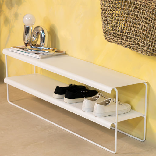 Schoenenrek NIVO 100 Staal Wit 103x28x38.5cm Spinder Design-Schoenenrekken-Spinder