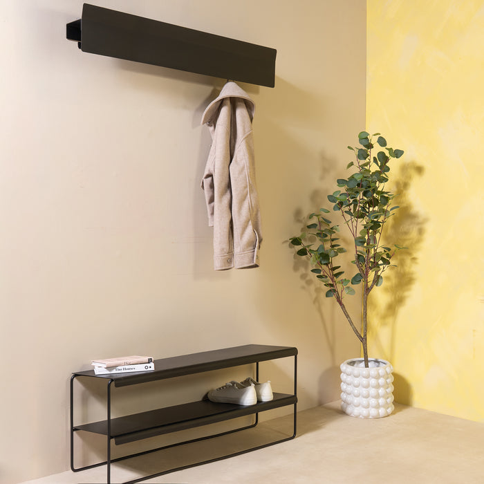 Schoenenrek NIVO 100 Staal Zwart 103x28x38cm Spinder Design-Schoenenrekken-Spinder