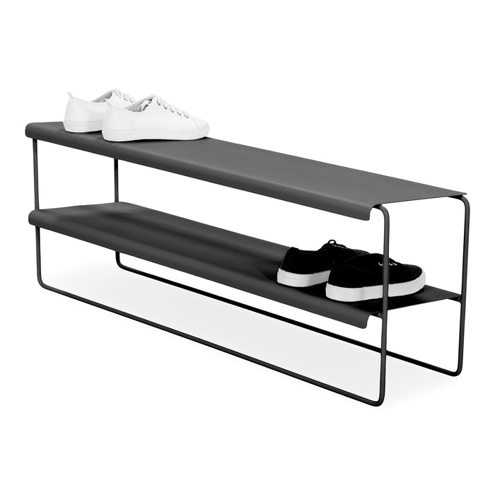 Schoenenrek NIVO 100 Staal Zwart 103x28x38cm Spinder Design-Schoenenrekken-Spinder