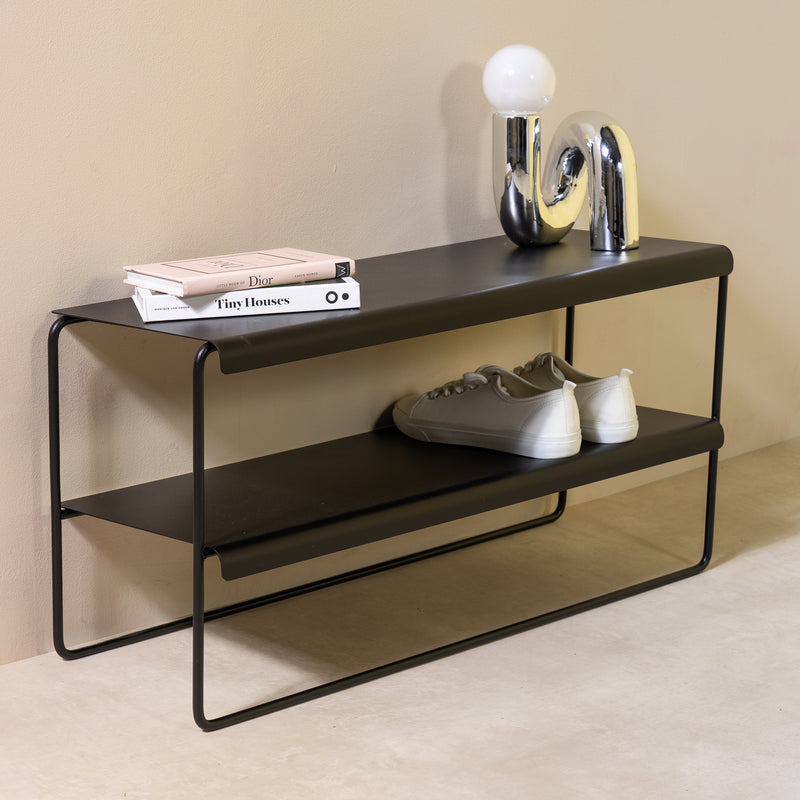 Schoenenrek NIVO 70 Staal Zwart 73x28x38.5cm Spinder Design-Schoenenrekken-Spinder