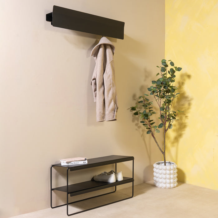 Schoenenrek NIVO 70 Staal Zwart 73x28x38.5cm Spinder Design-Schoenenrekken-Spinder