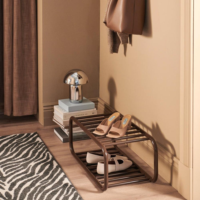 Schoenenrek RETRO Staal Chocolate Brown 72x35.2x28cm-Opbergkasten-Spinder
