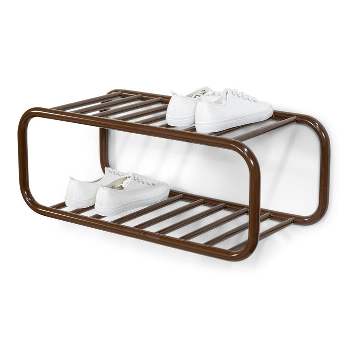 Schoenenrek RETRO Staal Chocolate Brown 72x35.2x28cm-Opbergkasten-Spinder