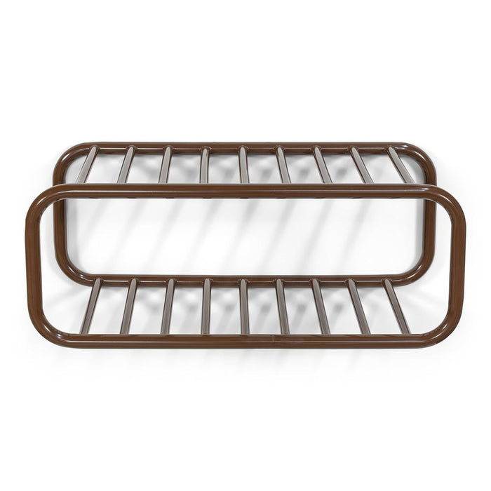 Schoenenrek RETRO Staal Chocolate Brown 72x35.2x28cm-Schoenenrekken-Spinder