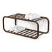 Schoenenrek RETRO Staal Chocolate Brown 72x35.2x28cm-Schoenenrekken-Spinder